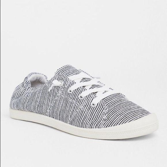 torrid Shoes - Torrid STRIPE RUCHED SNEAKER (WIDE WIDTH)